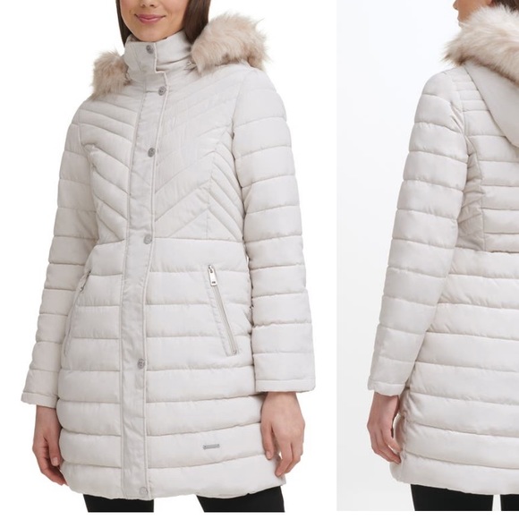 Columbia Jackets & Blazers - Kenneth Cole Hooded Puffer Jacket